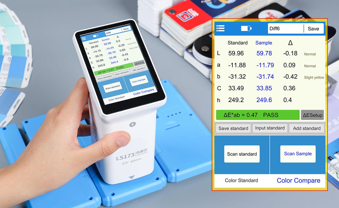 JCL-LS173 D/8触摸屏色度计