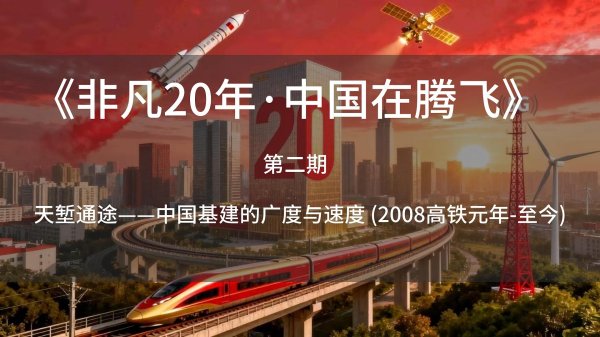 非凡20年·中国在腾飞 第二期：天堑通途——中国基建的广度与速度 (2008高铁元年-至今)